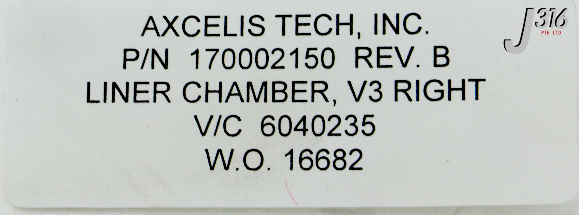 27403 AXCELIS LINER CHAMBER, V3 RIGHT (NEW) 170002150 | eBay